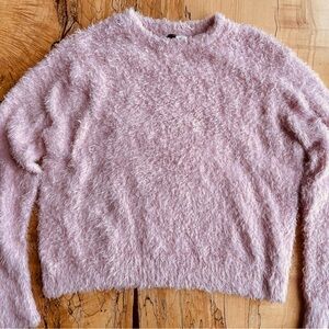 H&M Divided Cozy Pink Soft Fuzzy Sweater